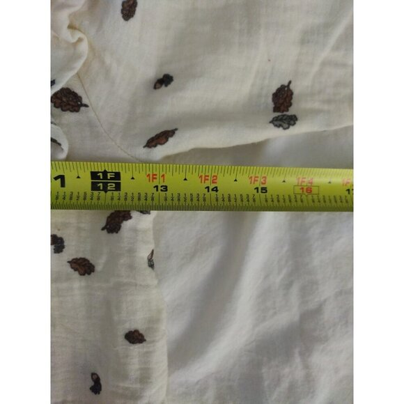 Grayson Collective Girls 4T Outfit with Leaf Print Cotton Top and Brown Pants. - Picture 7 of 8